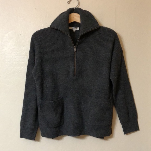 Madewell Merino Wool Glenbrook Half-Zip Pullover Sweater - Picture 5 of 10